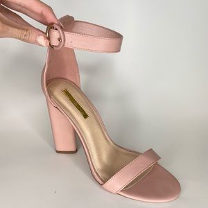Pink Leather Heel